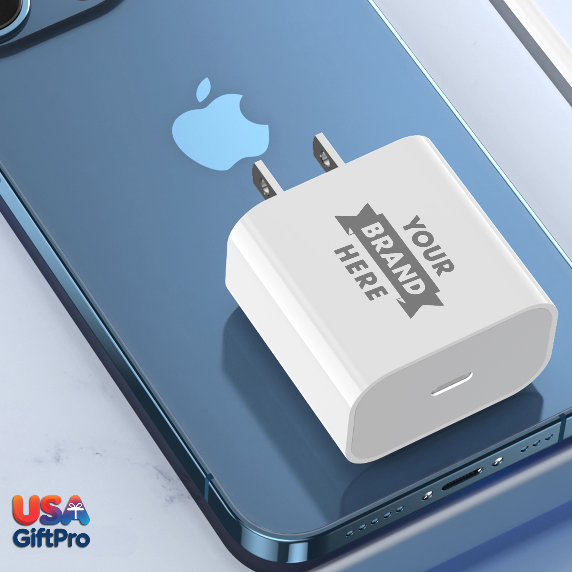 Essential Charging Set – Customizable 20W Wall Charger & 65W USB-C to C Cable