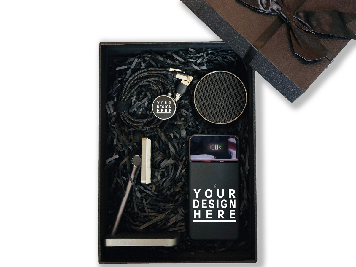Ultimate Mobile Customizable Tech Set – Includes Speaker, Charging Dock, Cable & Wireless Power Bank CB-24