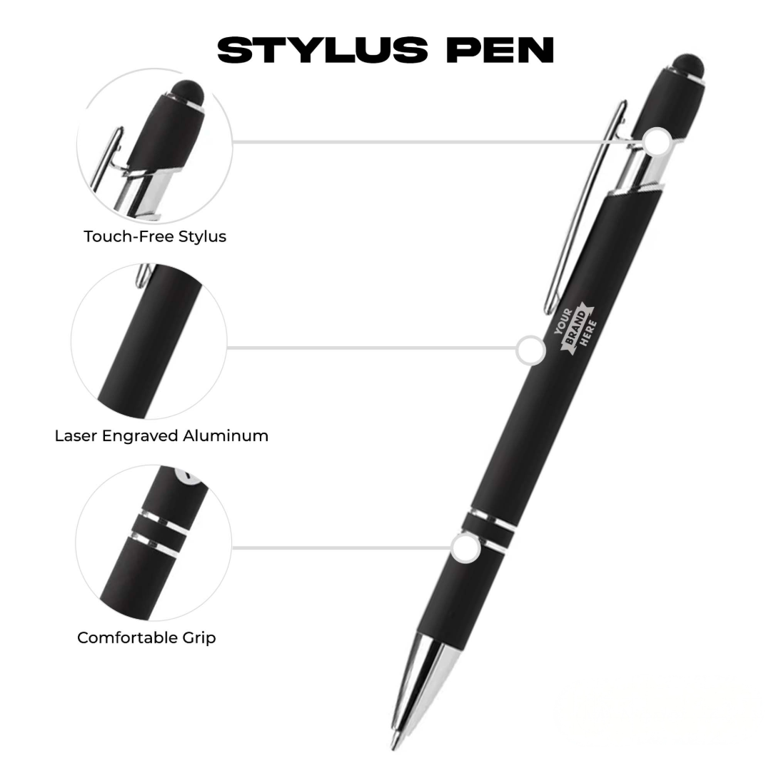 Soft Touch Stylus Pen – Customizable Smooth Writing & Touchscreen Compatibility