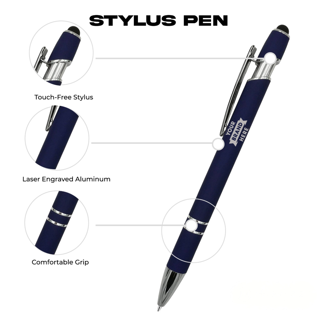 Soft Touch Stylus Pen – Customizable Smooth Writing & Touchscreen Compatibility