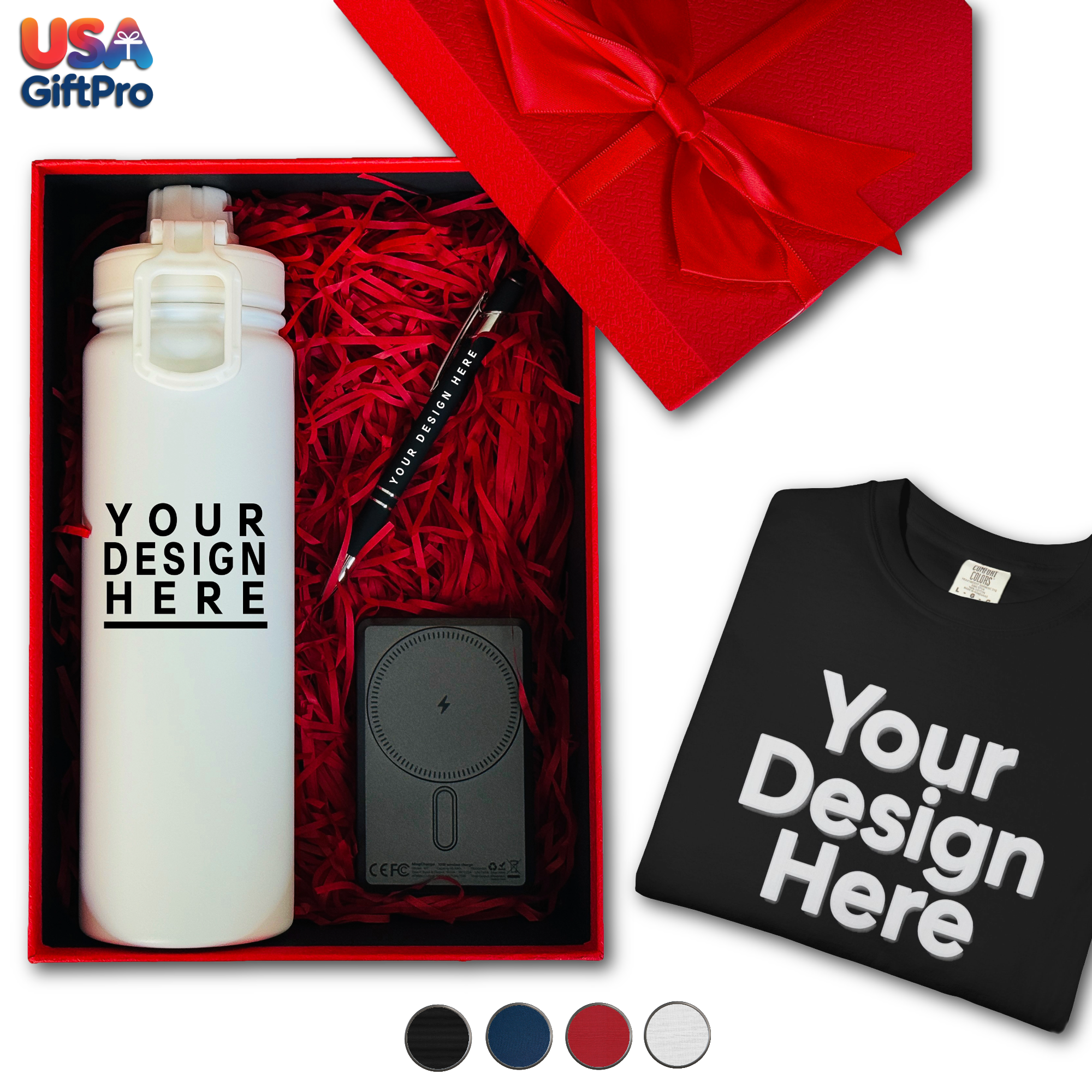 Company Event Gift Red Box, Christmas Promotional Company Logo Gift Box, Corporate Client Gift Box, Christmas gifts, Halloween Gift CB-6