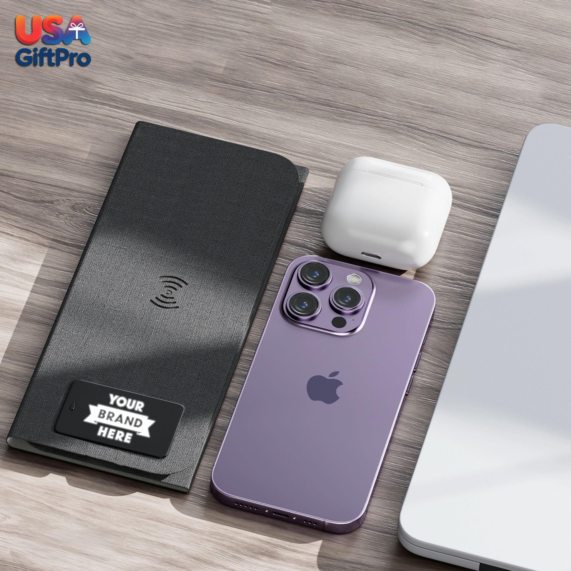 Customizable Foldable Wireless Charging Mouse Pad