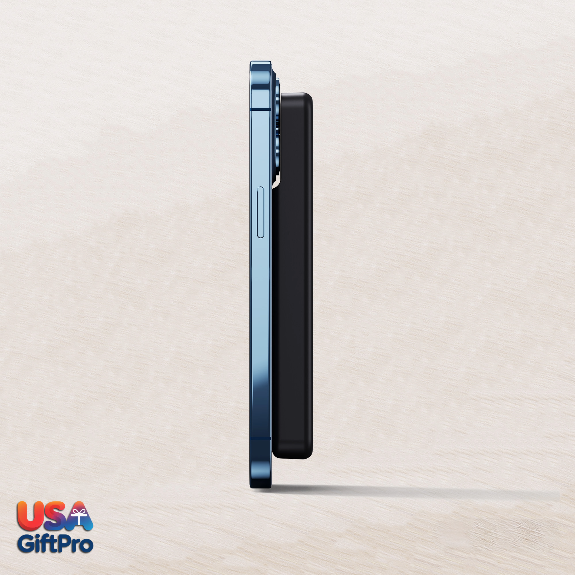 Customizable Black 10,000mAh MagSafe Portable Charger – 20W Wireless & PD Charging