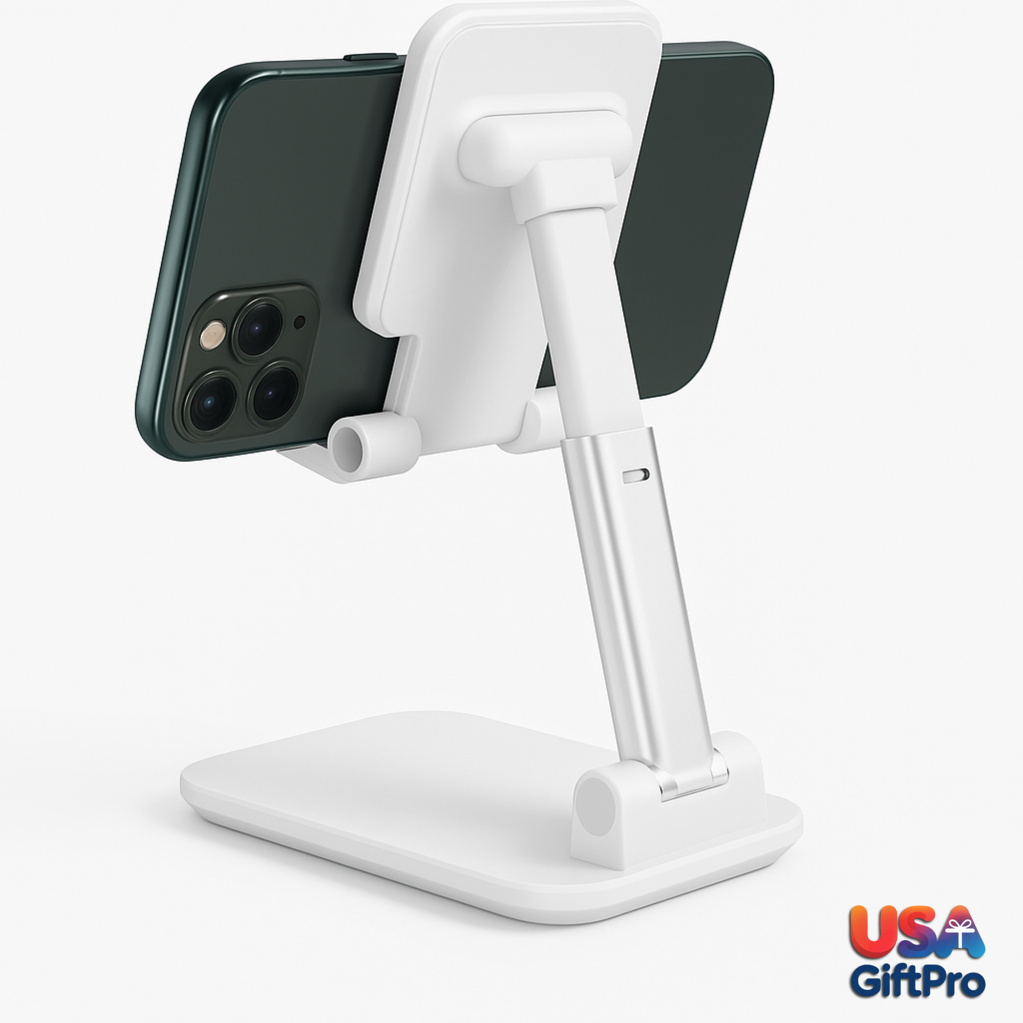 Customizable Desktop Kit – Adjustable Phone Stand, 20W PD USB-C Wall Charger & USB-C Charging Cable