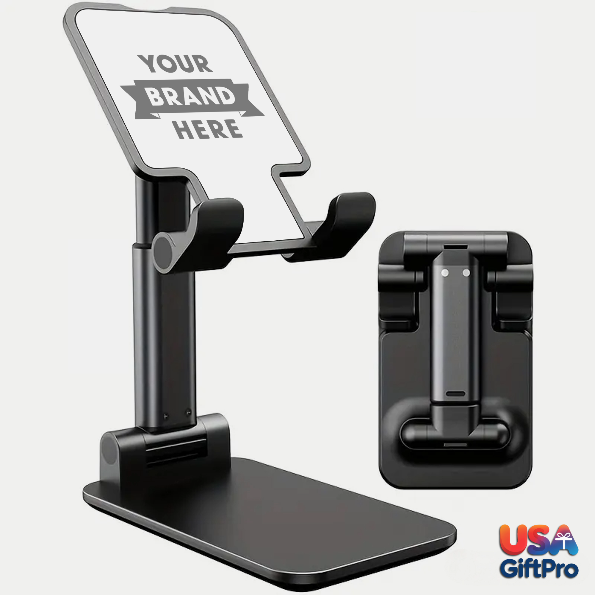 Customizable Desktop Kit – Adjustable Phone Stand, 20W PD USB-C Wall Charger & USB-C Charging Cable