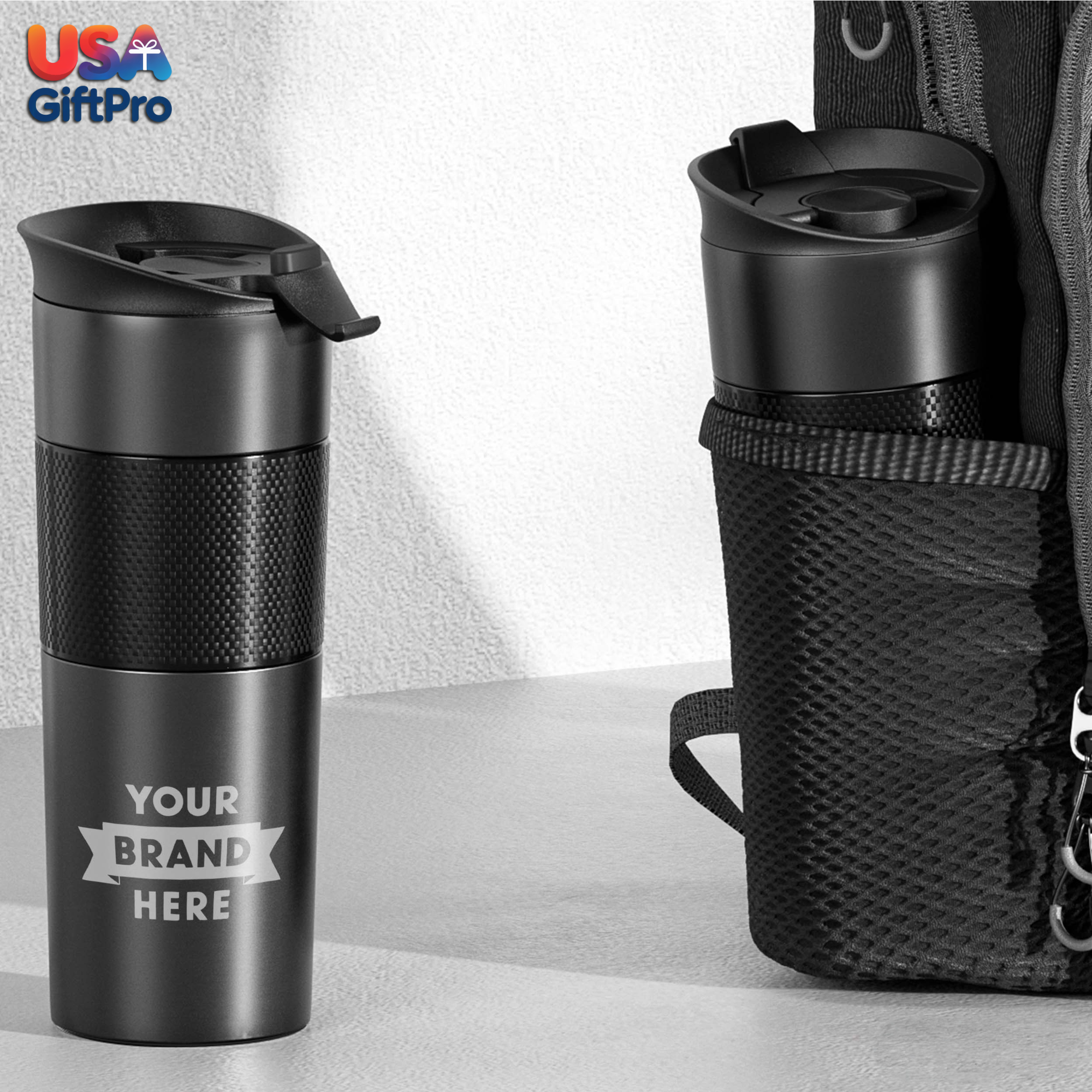 Premium Customizable 18oz Tumbler – Laser Engraved Stainless Steel, Includes Black or Navy Blue