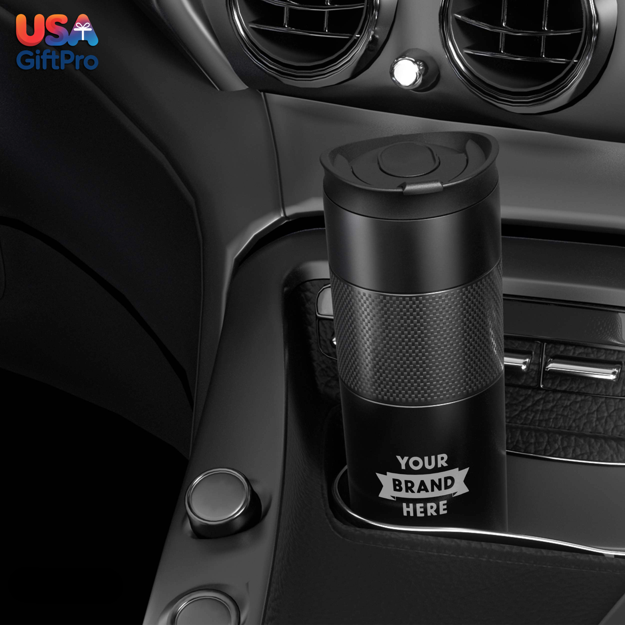 Premium Customizable 18oz Tumbler – Laser Engraved Stainless Steel, Includes Black or Navy Blue