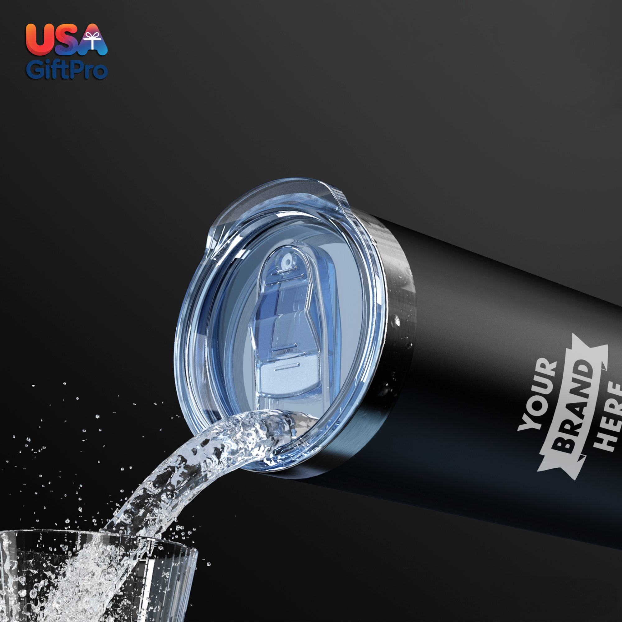 Classic Customizable 16oz Tumbler – Stainless Steel with Flip Cover, Multiple Colors