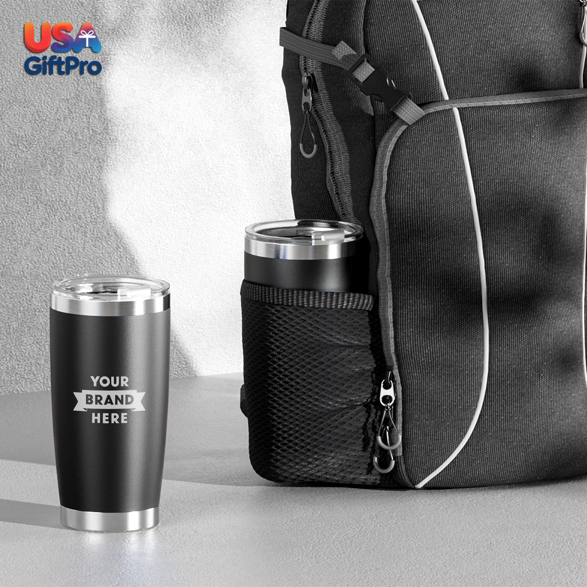 Classic Customizable 16oz Tumbler – Stainless Steel with Flip Cover, Multiple Colors