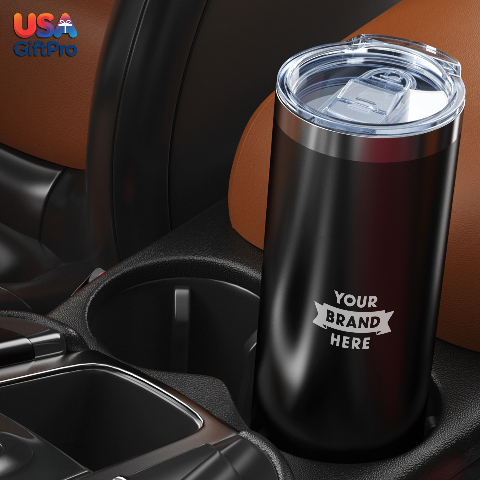 Classic Customizable 16oz Tumbler – Stainless Steel with Flip Cover, Multiple Colors