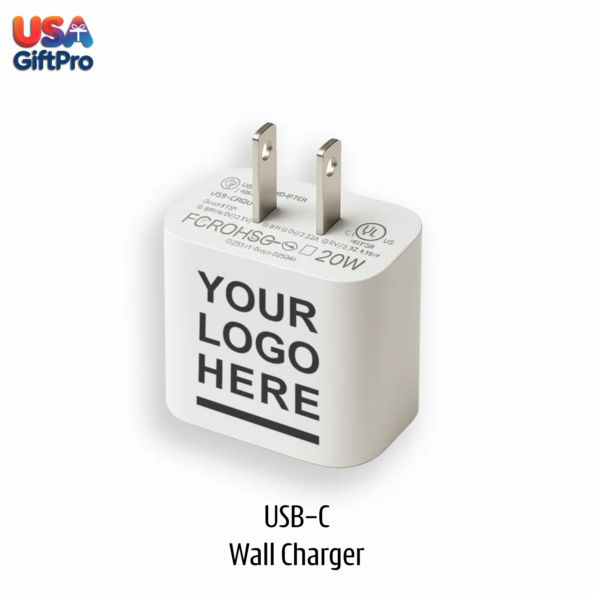Essential Charging Set – Customizable 20W Wall Charger & 65W USB-C to C Cable