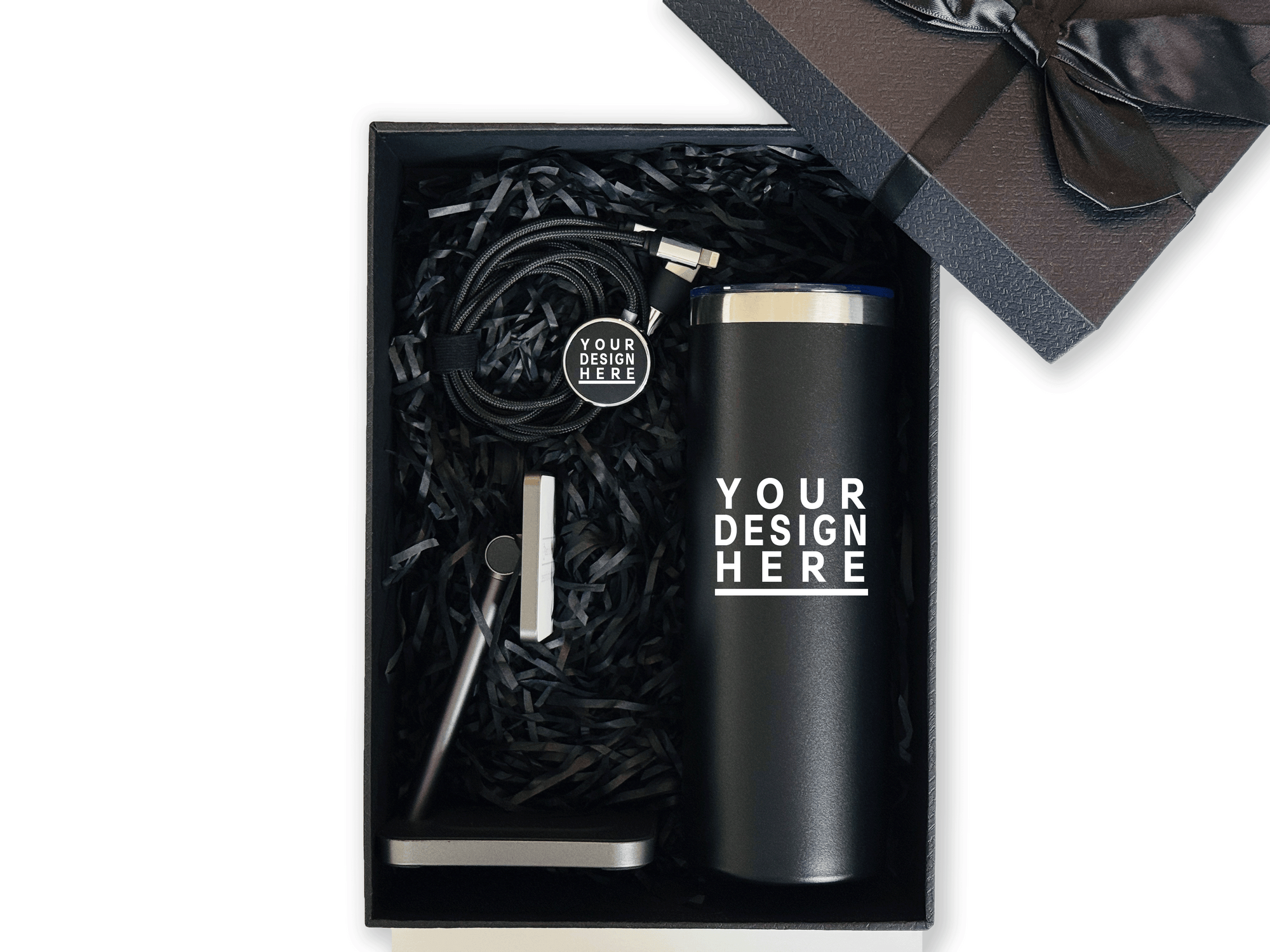 Modern Essentials Customizable Gift Set – Includes Tumbler, Charging Cable & MagSafe Charger CB-13