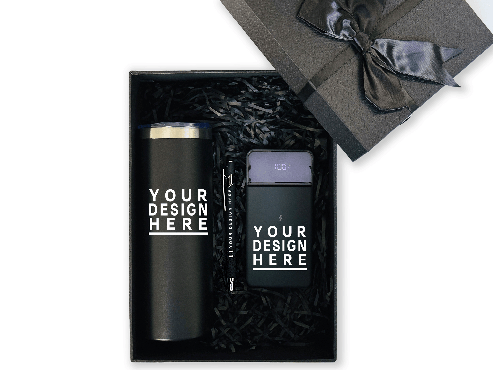 Minimalist Premium Customizable Gift Set – Includes Tumbler, Power Bank & Pen CB-15
