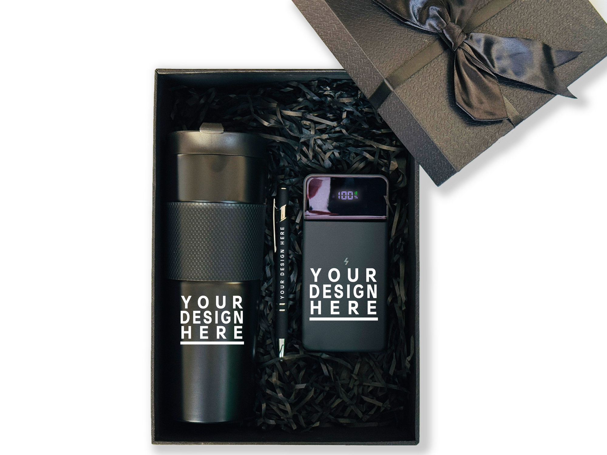 Elite Wireless Customizable Gift Set – Includes Tumbler, Pen & MagSafe Power Bank