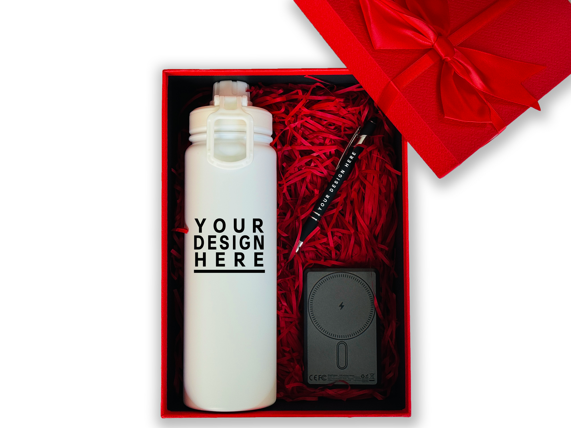Exclusive Customizable Gift Set – Includes Thermos, Pen & MagSafe Charger CB-6