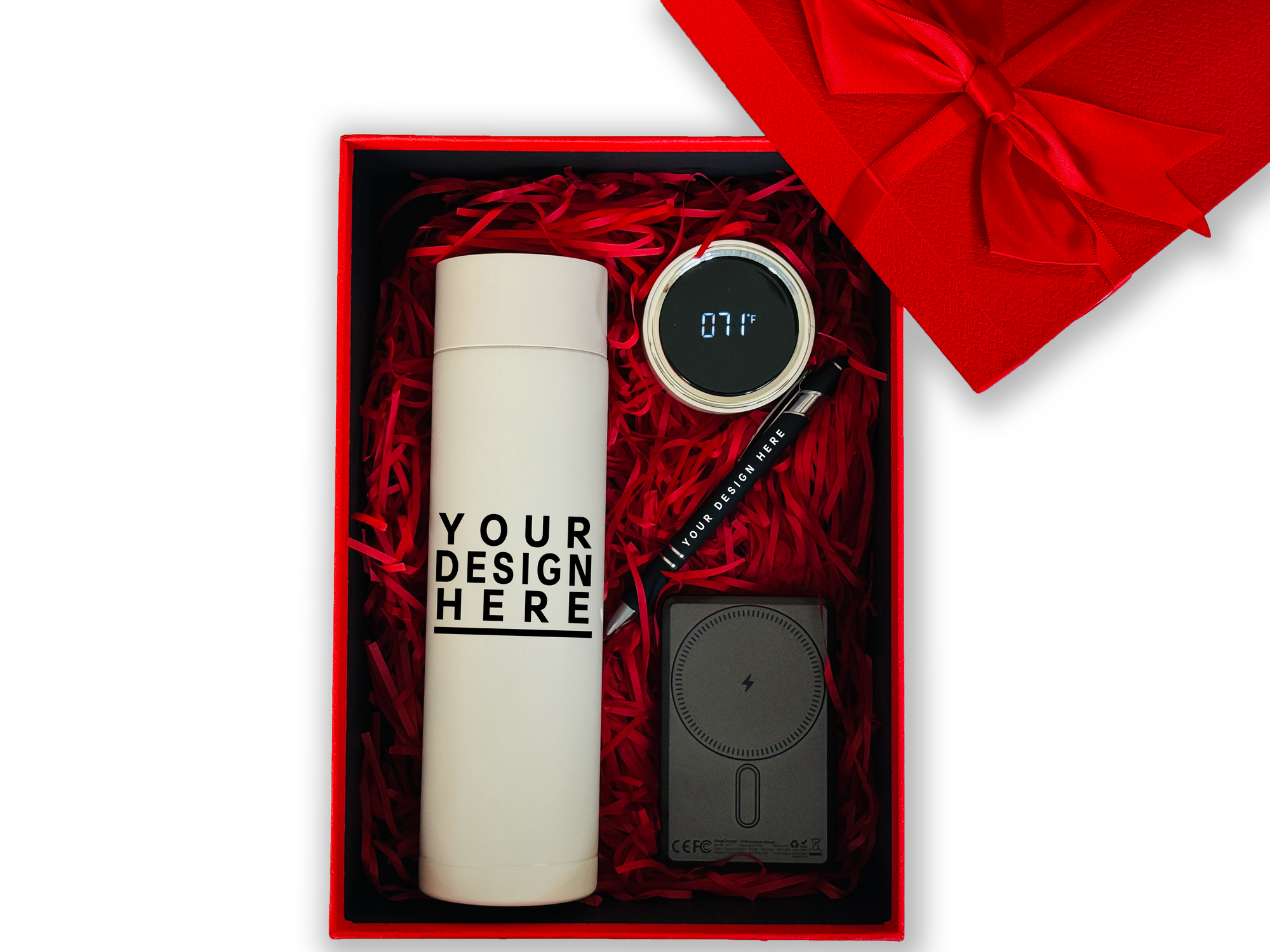 Modern Essentials Customizable Gift Set – Includes Smart Thermos, Pen & MagSafe Charger CB-9