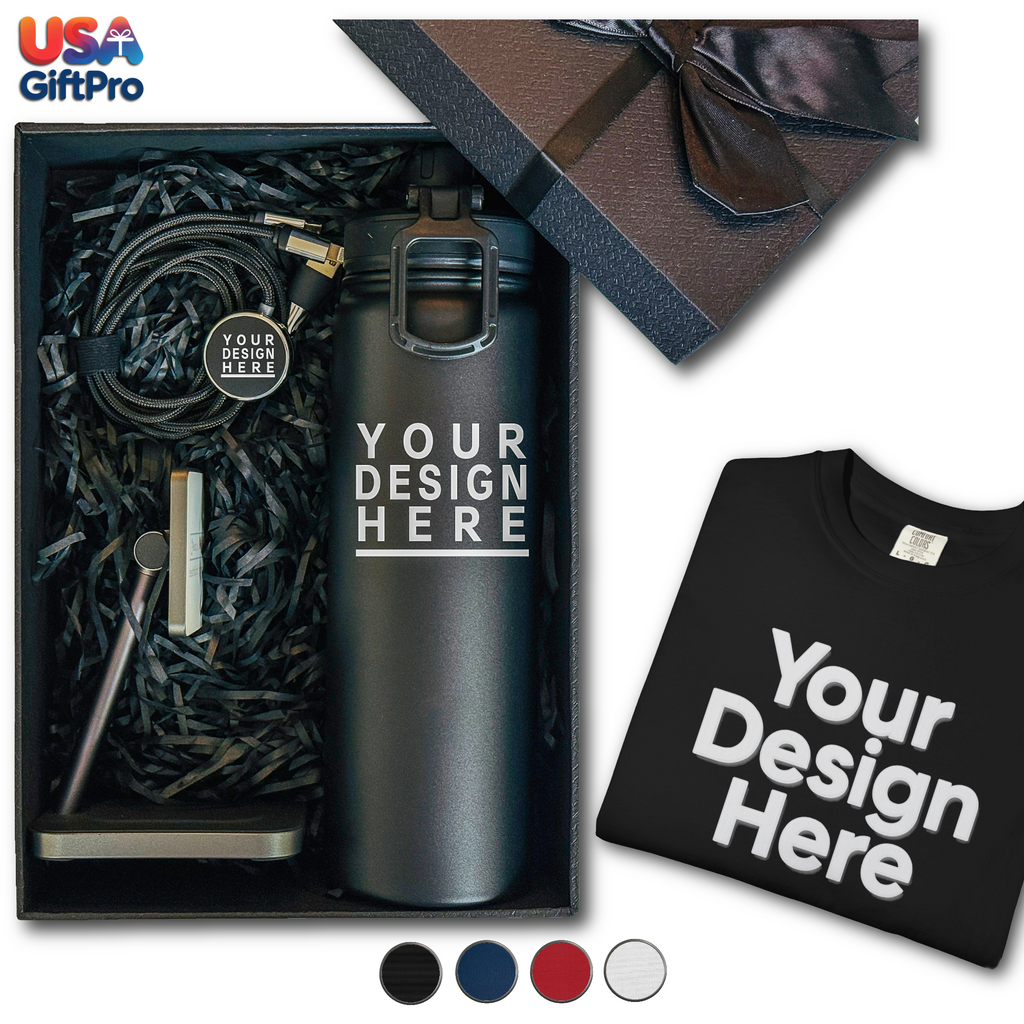 Corporate Logo Gift Box for Clients, Employee Appreciation Gift Box, Business Bulk Order Gift Box, Company Holiday Gift Box, CB-19