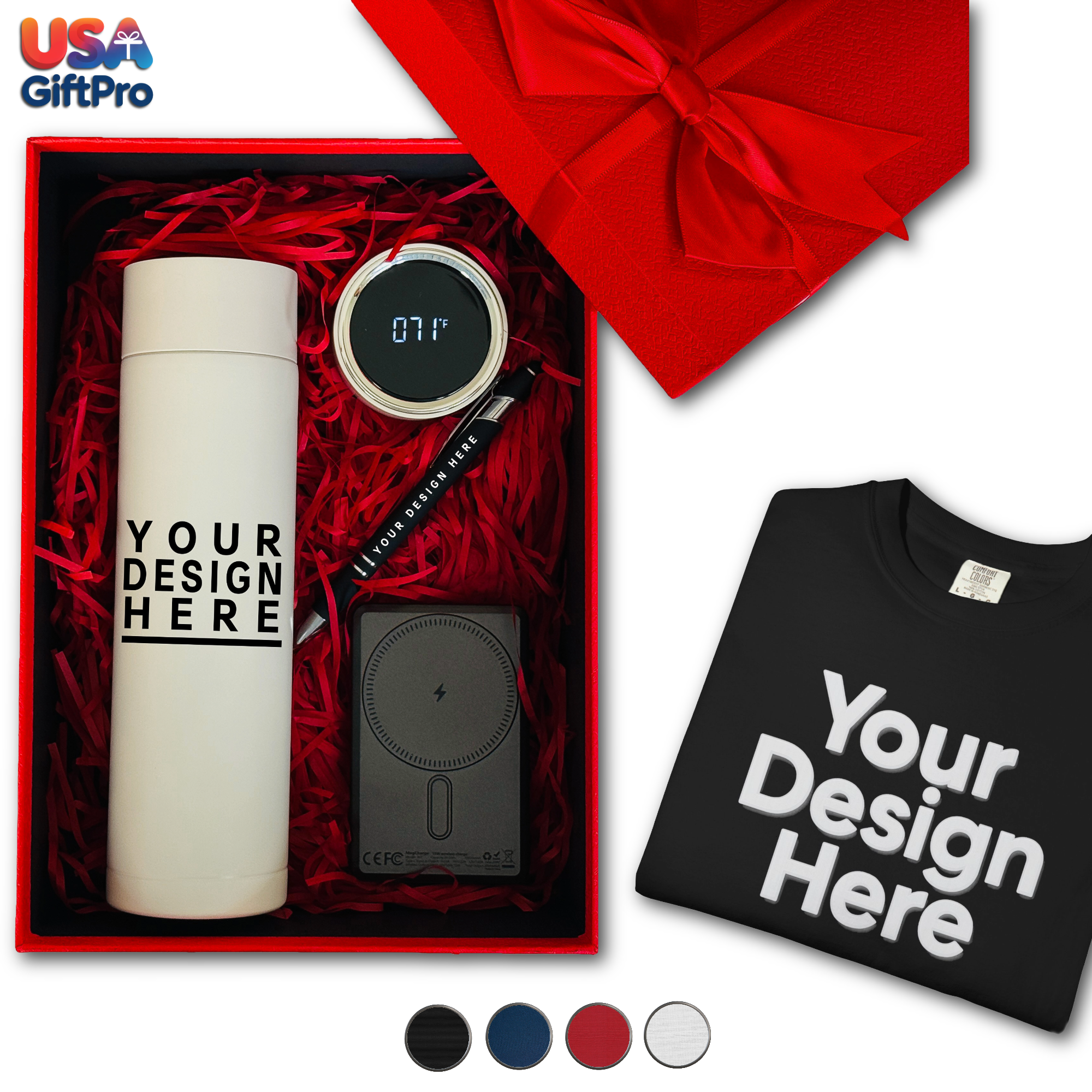 Company Event Gift Red Box, Christmas Promotional Company Logo Gift Box, Corporate Client Gift Box, Christmas gifts, Halloween Gift CB-9