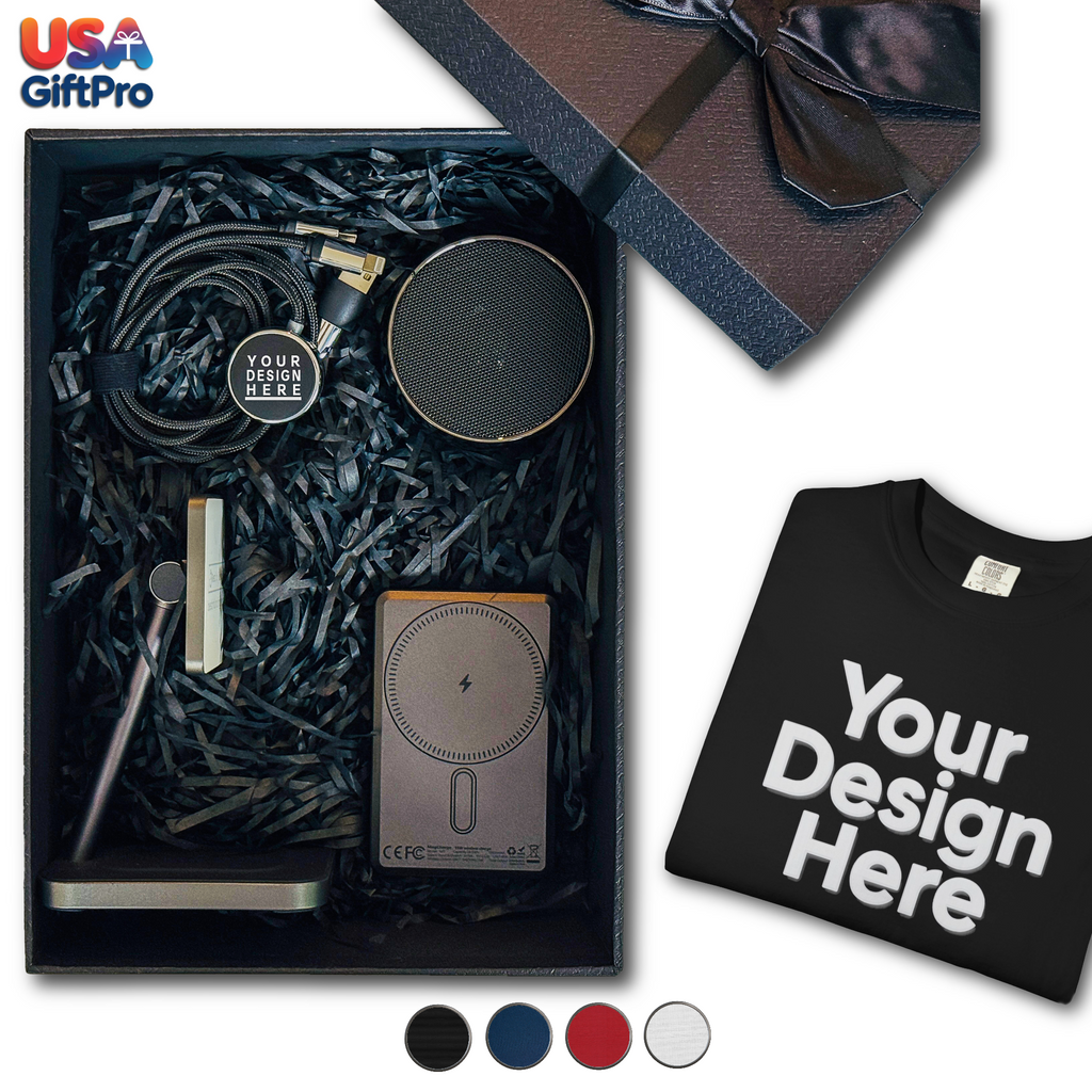 Corporate Logo Gift Box for Clients, Employee Appreciation Gift Box, Business Bulk Order Gift Box, Company Holiday Gift Box, CB-23