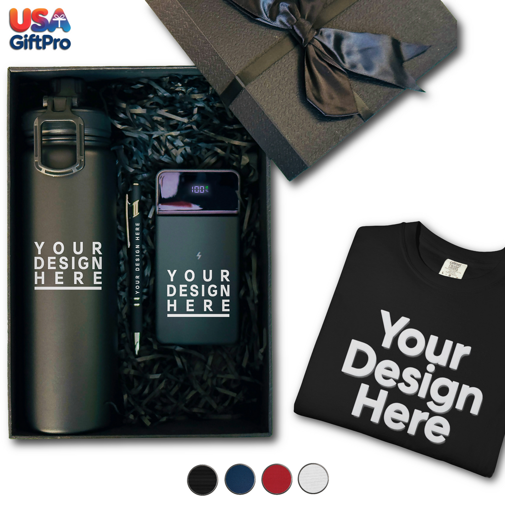 Corporate Logo Gift Box for Clients, Employee Appreciation Gift Box, Business Bulk Order Gift Box, Company Holiday Gift Box, CB-1