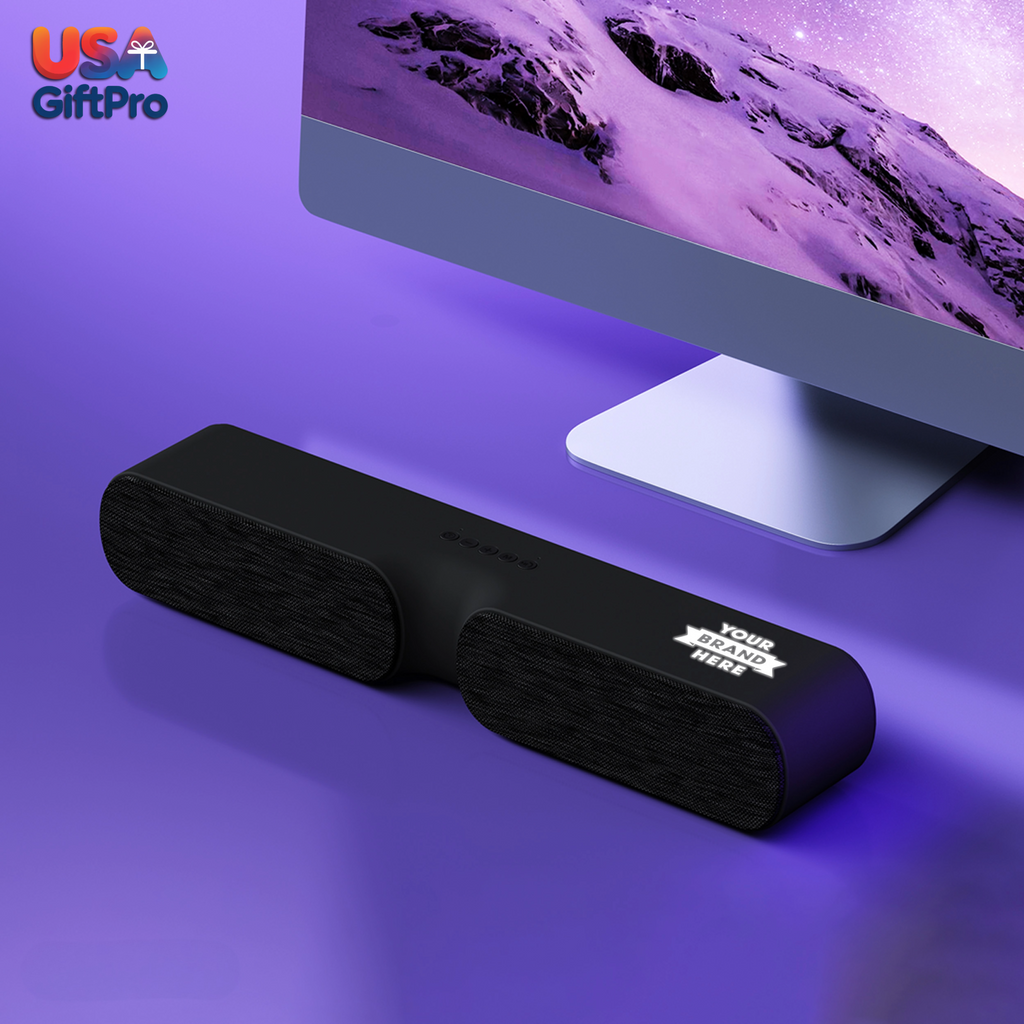 Customizable 20W Bluetooth Soundbar with Light-Up Features – Corporate Gift Ready