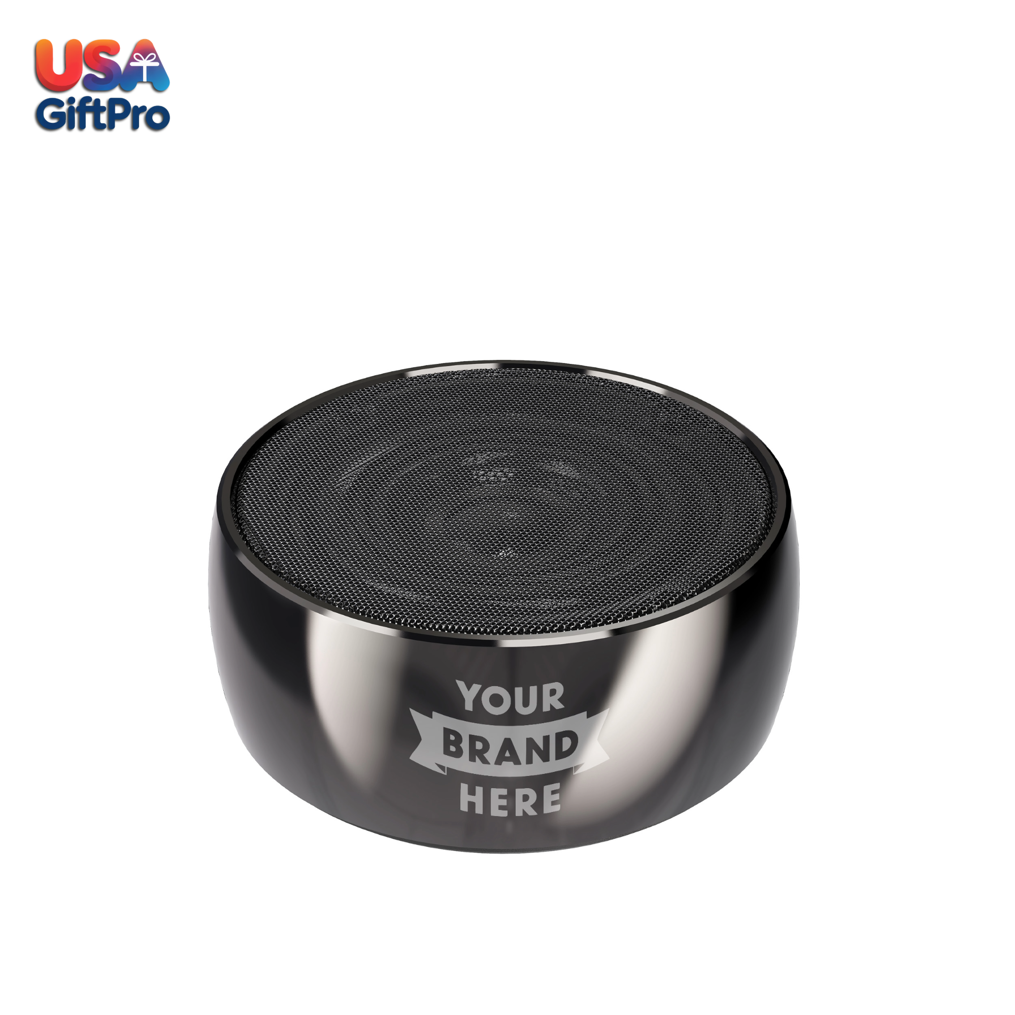 Premium Titanium Portable Speaker – Customizable Gun Gloss Finish, Wireless Bluetooth