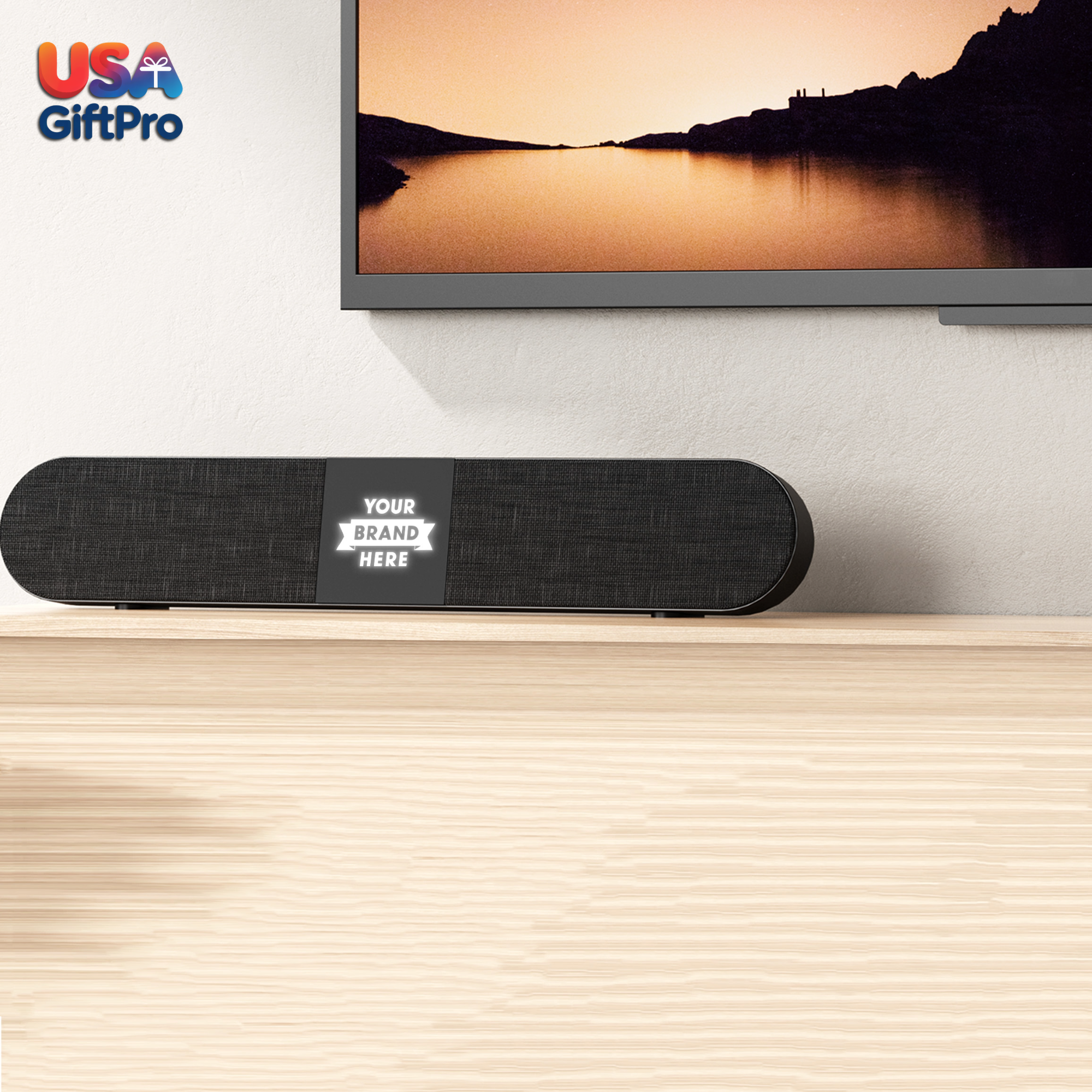 Customizable 20W Wireless Sound Bar – Bluetooth 5.0, HDMi & AUX Connectivity