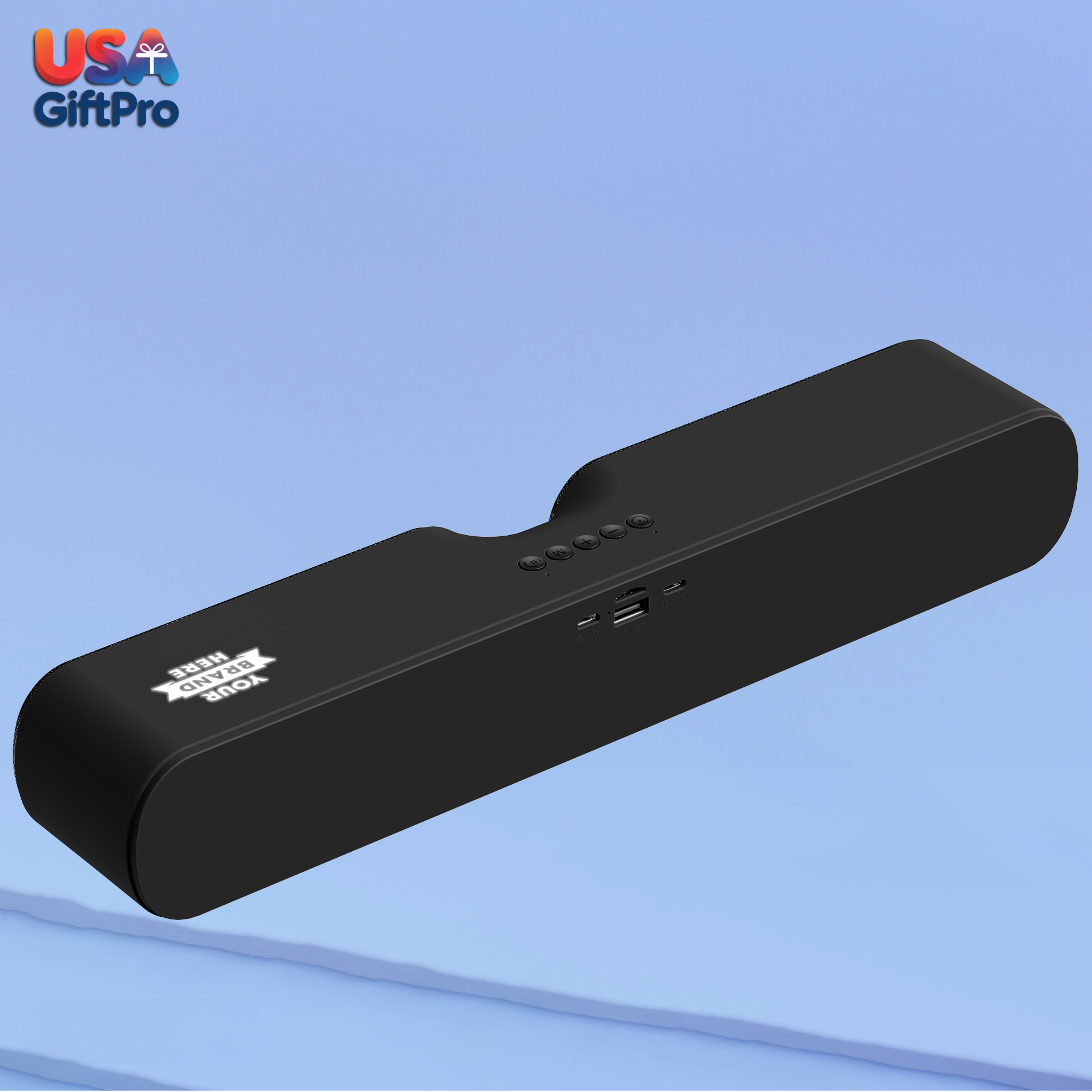 Customizable 20W Bluetooth Soundbar with Light-Up Features – Corporate Gift Ready