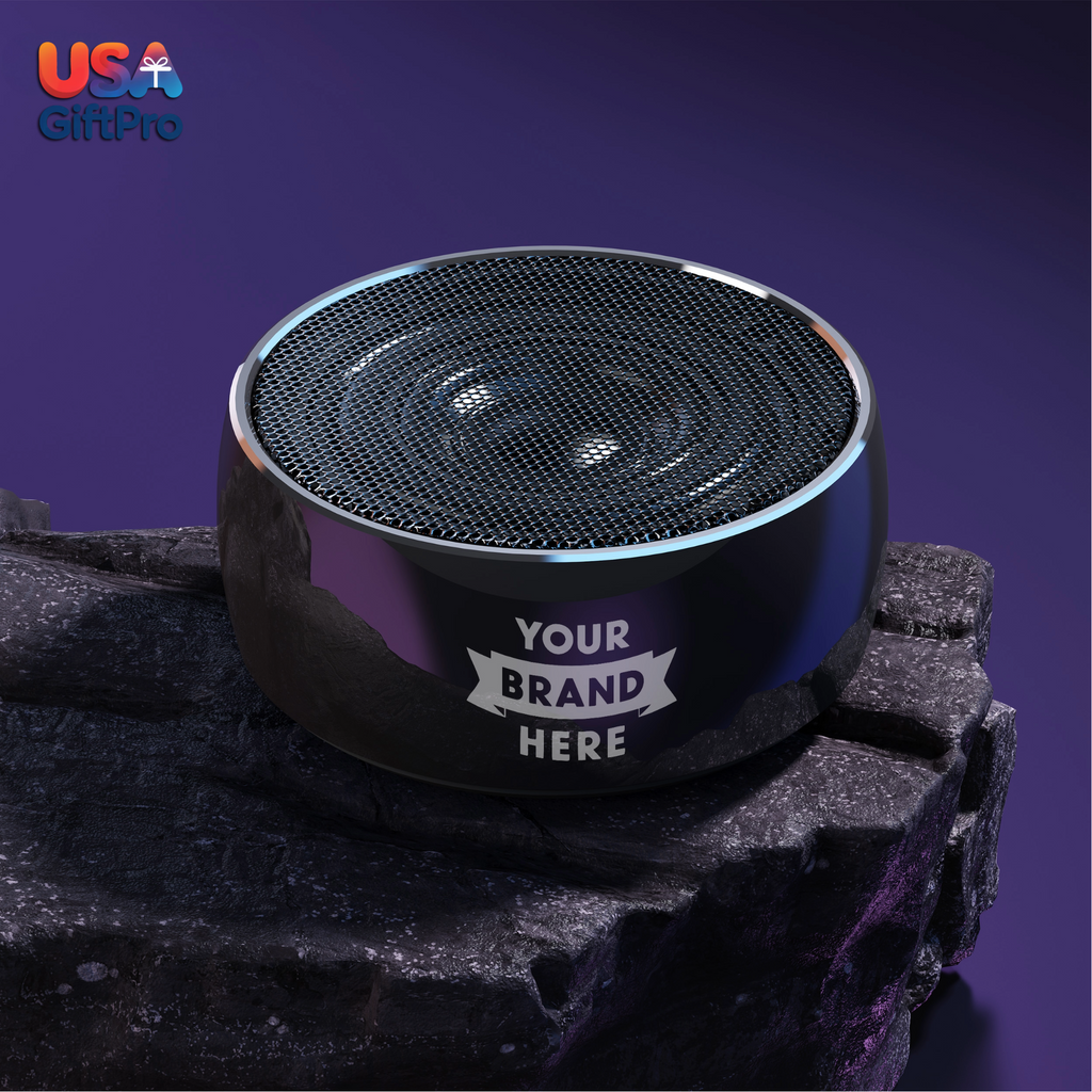 Corporate Customizable Gift Box – Includes 16oz Smart Thermos, Titanium Metal Wireless Speaker, Wireless Docking Station & 3-in-1 Charging Cable GB-24
