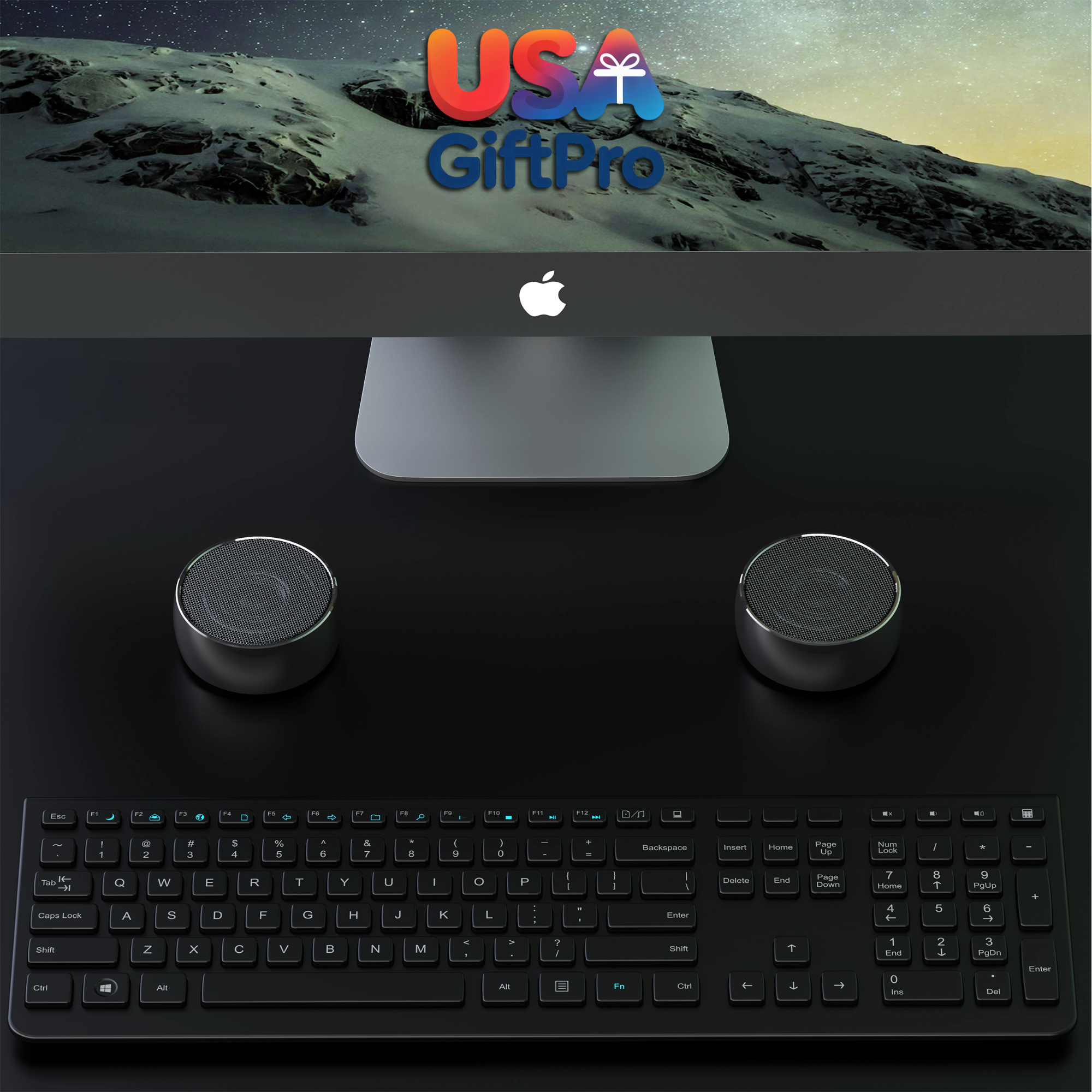 Premium Titanium Portable Speaker – Customizable Gun Gloss Finish, Wireless Bluetooth