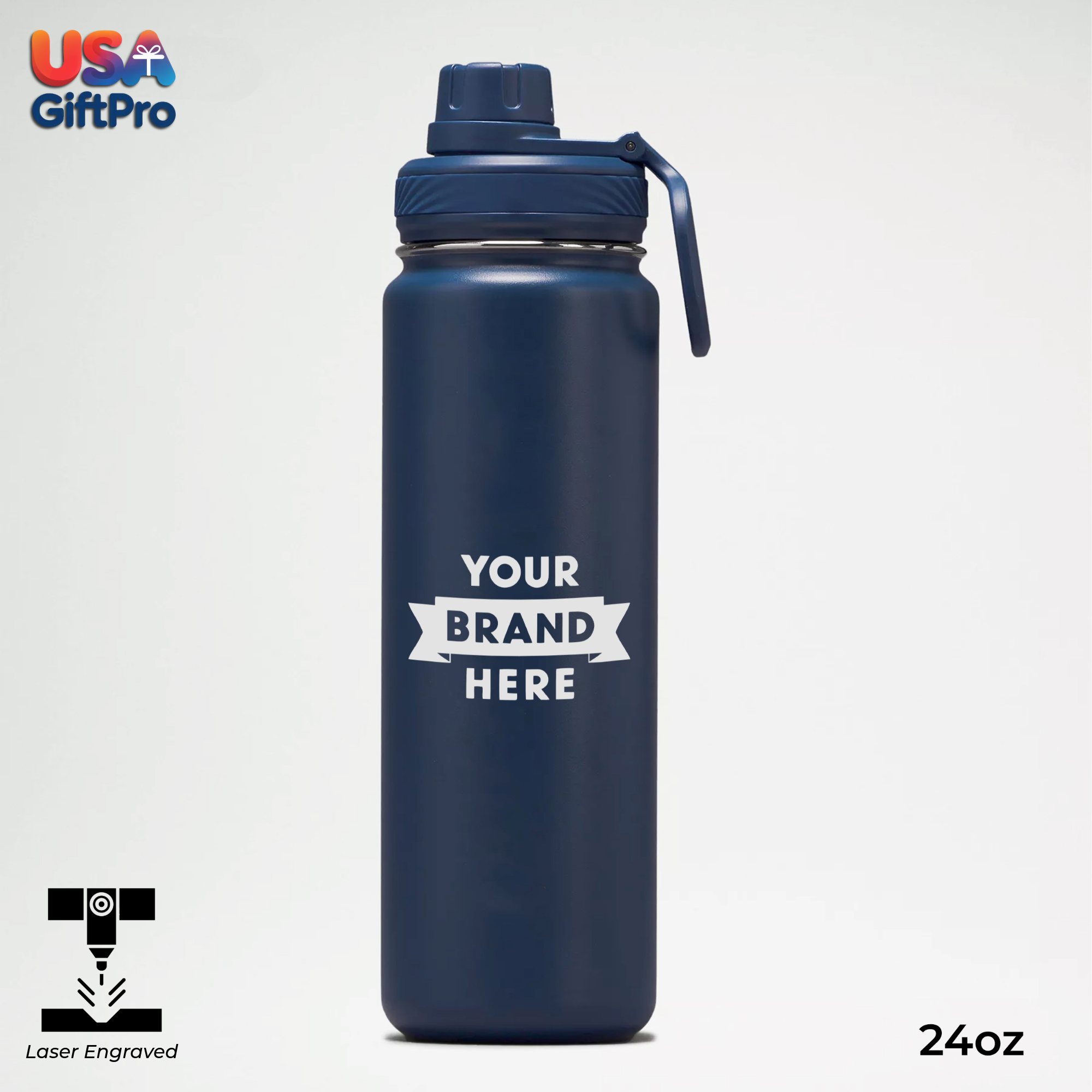 Premium Customizable 24oz Double Wall Thermos – Leak-Proof Stainless Steel